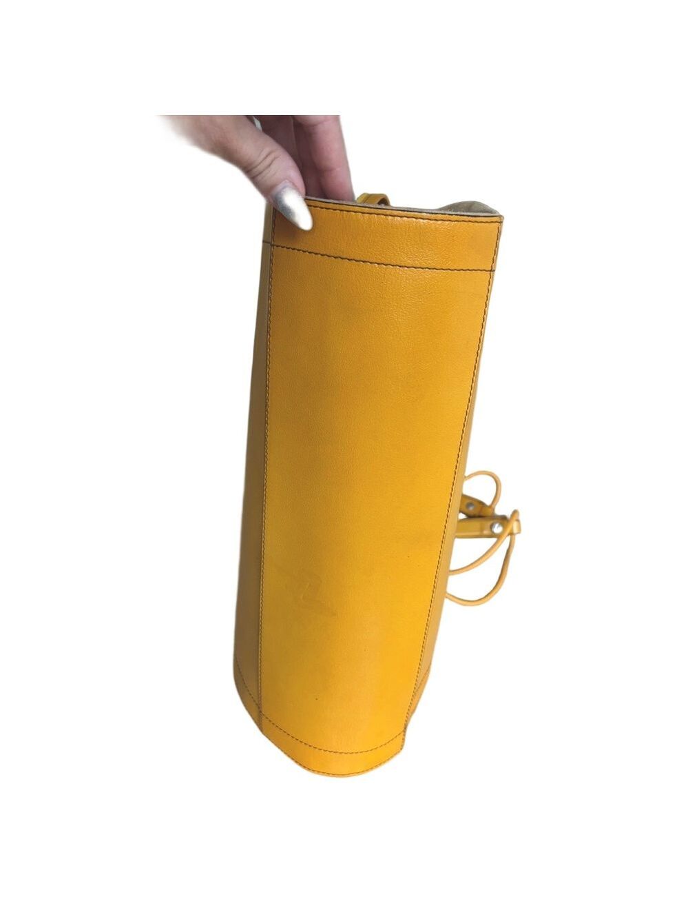 Hogan by Tod’s Mustard Leather Shoulder Bag - Picture 5 of 9